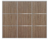 Nova Sliding Closet Doors - Style 03 | Panel Door | Dark Aloe Wood