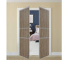 Nova Pivot Closet Doors - Style 06 | Panel Door | Swing Door | Dark Aloe Wood | Buy Doors Online