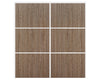 Nova Sliding Closet Doors - Style 03 | Panel Door | Dark Aloe Wood