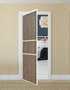 Nova Pivot Closet Doors - Style 06 | Panel Door | Swing Door | Dark Aloe Wood | Buy Doors Online