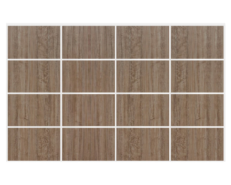 Nova Sliding Closet Doors - Style 04 | Panel Door | Dark Aloe Wood