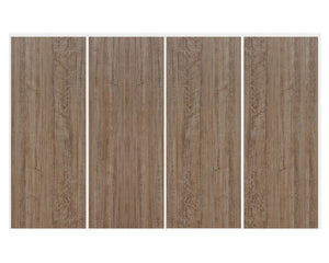 Nova Sliding Closet Doors - Style 01 | Panel Door | Dark Aloe Wood | Buy Doors Online