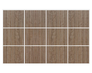 Nova Sliding Closet Doors - Style 03 | Panel Door | Dark Aloe Wood