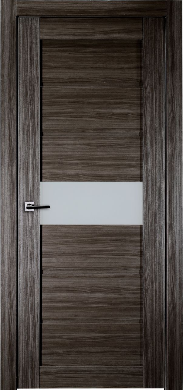 Edna Vetro Gray Oak Belldinni Modern Interior Door