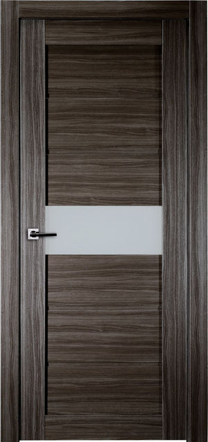 EDNA VETRO GRAY OAK BELLDINNI MODERN INTERIOR DOOR | Buy Doors Online