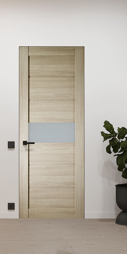 Edna Vetro Shambor Frameless Belldinni Modern Interior Door