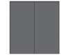 Nova Sliding Closet Doors - Style 01 | Panel Door | Silver Grey | Buy Doors Online