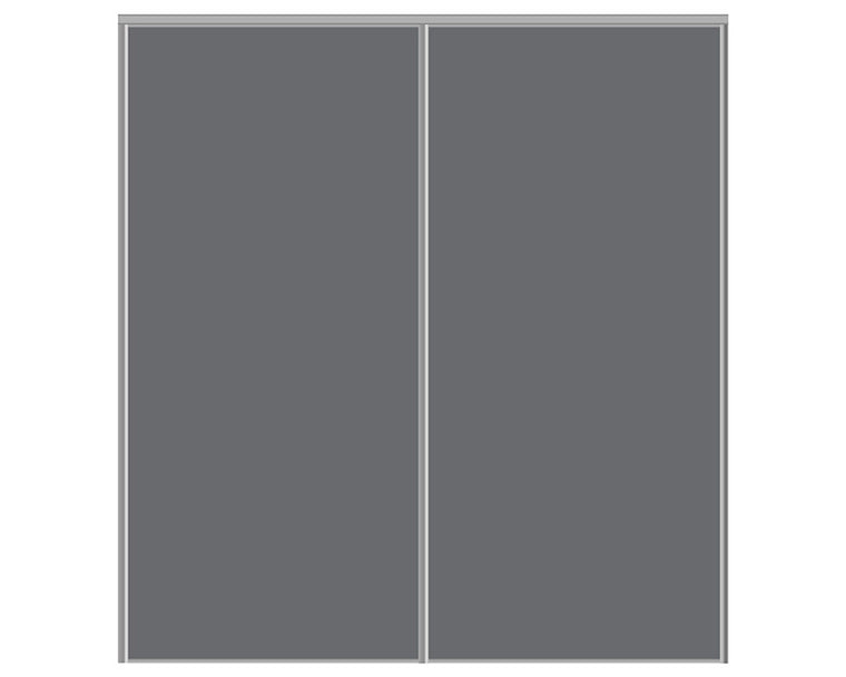 Nova Sliding Closet Doors - Style 01 | Glass Door | Silver Grey