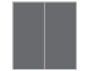 Nova Sliding Closet Doors - Style 01 | Panel Door | Silver Grey | Buy Doors Online