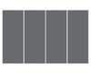 Nova Sliding Closet Doors - Style 01 | Panel Door | Silver Grey | Buy Doors Online