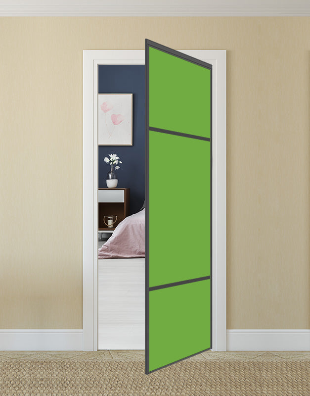 Nova Pivot Closet Doors - Style 10 | Glass Door | Swing Door | Green