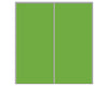 Nova Sliding Closet Doors - Style 01 | Glass Door | Green | Buy Doors Online