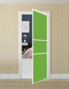 Nova Pivot Closet Doors - Style 06 | Glass Door | Swing Door | Green