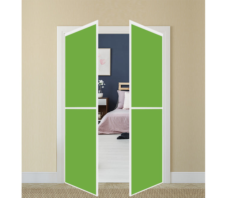 Nova Pivot Closet Doors - Style 02 | Glass Door | Swing Door | Green