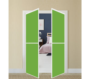 Nova Pivot Closet Doors - Style 02 | Glass Door | Swing Door | Green | Buy Doors Online