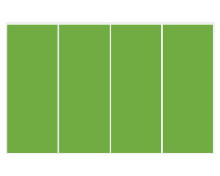 Nova Sliding Closet Doors - Style 01 | Glass Door | Green