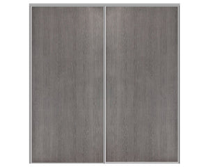 Nova Sliding Closet Doors - Style 01 | Panel Door | Grey | Buy Doors Online