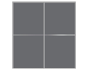 Nova Sliding Closet Doors - Style 02 | Panel Door | Silver Grey | Buy Doors Online