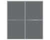 Nova Sliding Closet Doors - Style 02 | Panel Door | Silver Grey | Buy Doors Online