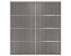 Nova Sliding Closet Doors - Style 04 | Panel Door | Grey | Buy Doors Online