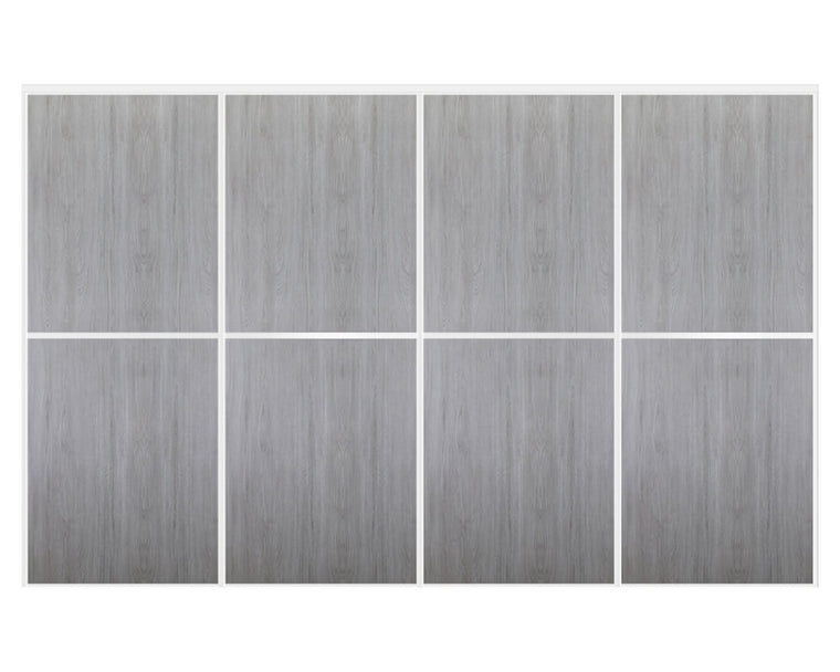 Nova Sliding Closet Doors - Style 02 | Panel Door | Light Grey