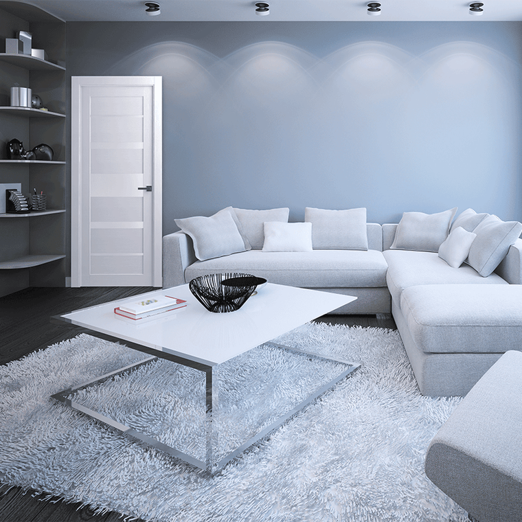 Kina Vetro Bianco Noble Belldinni Modern Interior Door