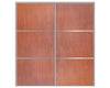 Nova Sliding Closet Doors - Style 03 | Panel Door | Korean Mahogany | Buy Doors Online