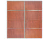 Nova Sliding Closet Doors - Style 04 | Panel Door | Korean Mahogany | Buy Doors Online