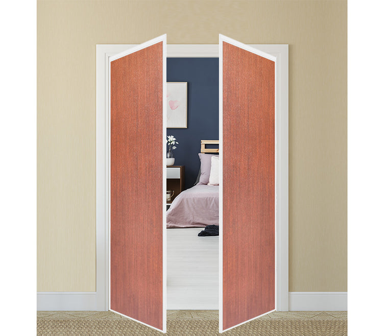 Nova Pivot Closet Doors - Style 01 | Panel Door | Swing Door | Korean Mahogany