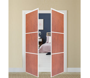 Nova Pivot Closet Doors - Style 03 | Panel Door | Swing Door | Korean Mahogany | Buy Doors Online