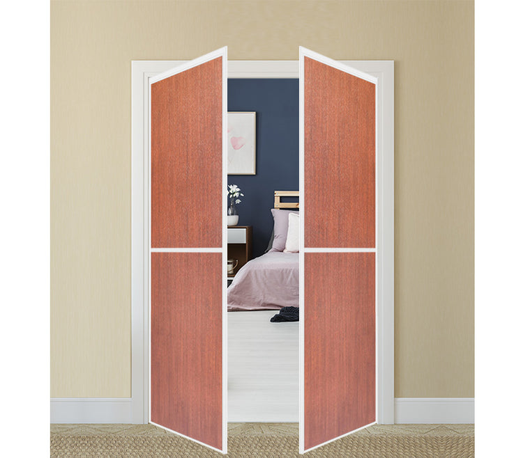 Nova Pivot Closet Doors - Style 02 | Panel Door | Swing Door | Korean Mahogany