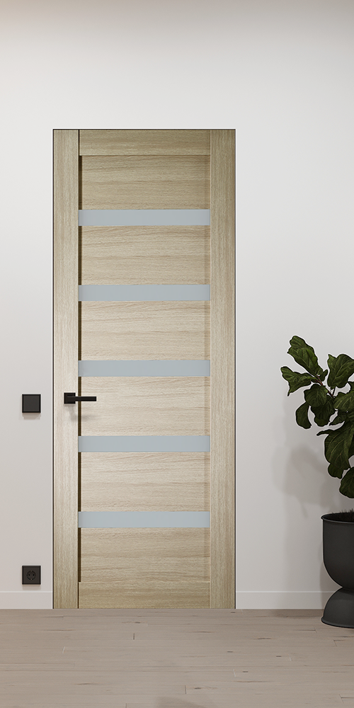 Leora Vetro Shambor Frameless Belldinni Modern Interior Door