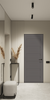 LOUVER GRAY MATTE FRAMELESS BELLDINNI MODERN INTERIOR DOOR | Buy Doors Online