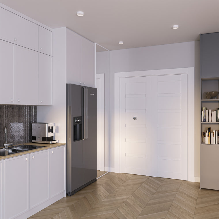 Louver Snow White Belldinni Modern Interior Door