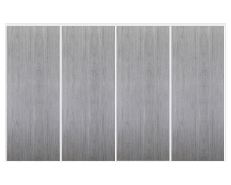 Nova Sliding Closet Doors - Style 01 | Panel Door | Light Grey