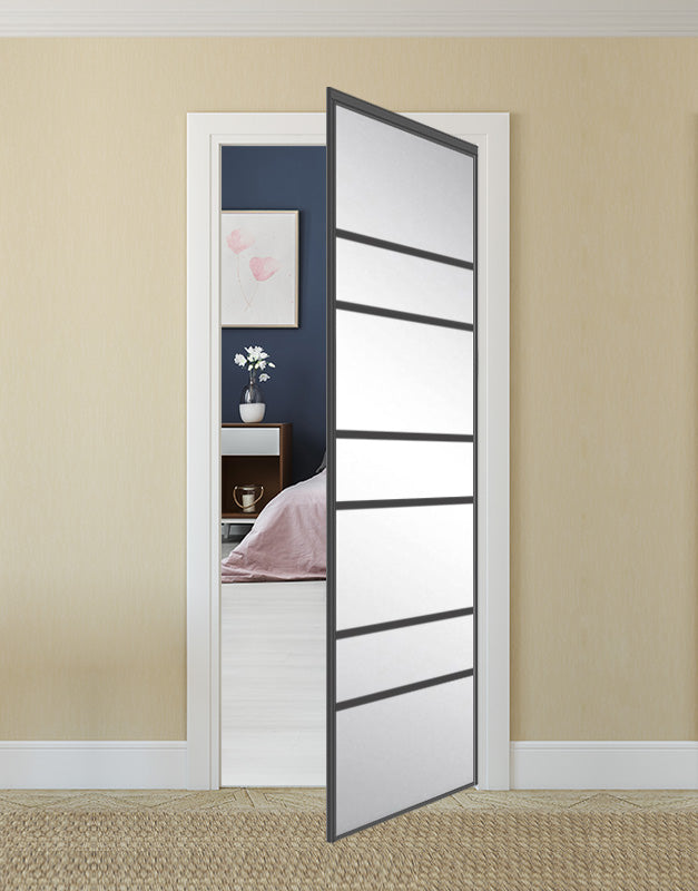 Nova Pivot Closet Doors - Style 09 | Mirror | Swing Door