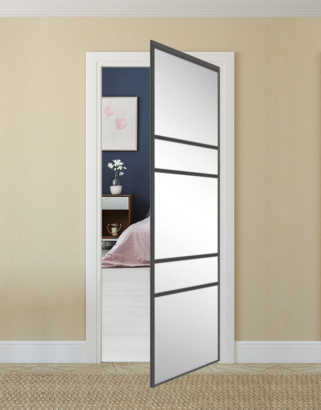 Nova Pivot Closet Doors - Style 08 | Mirror | Swing Door