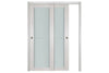 Nova 1 Lite 1H White Wenge Wood Laminated Modern Interior Door | ByPass Door | Buy Doors Online