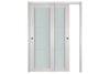 Nova 1 Lite 2H White Wenge Wood Laminated Modern Interior Door | ByPass Door | Buy Doors Online