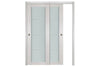 Nova 1 Lite 3H White Wenge Wood Laminated Modern Interior Door | ByPass Door | Buy Doors Online