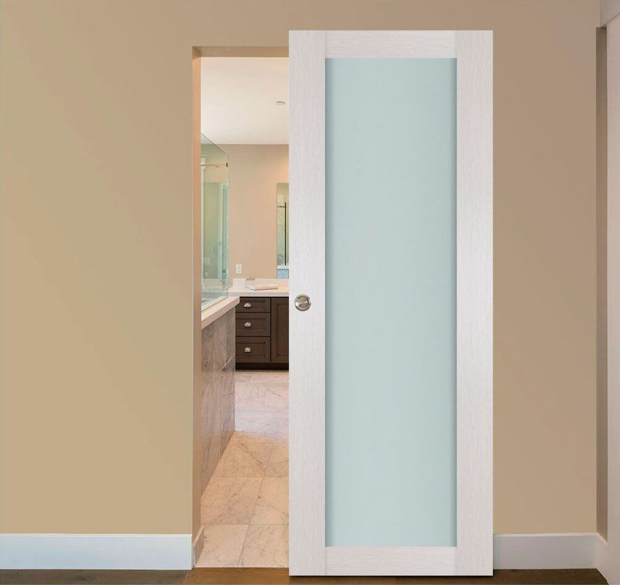 Nova 1 Lite White Wenge Wood Laminated Modern Interior Door | Magic Door