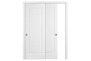 Nova 1 Panel Soft White Laminated Traditional Interior Door | ByPass Door | Buy Doors Online