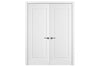 Nova 1 Panel Soft White Laminated Traditional Interior Door | Buy Doors Online