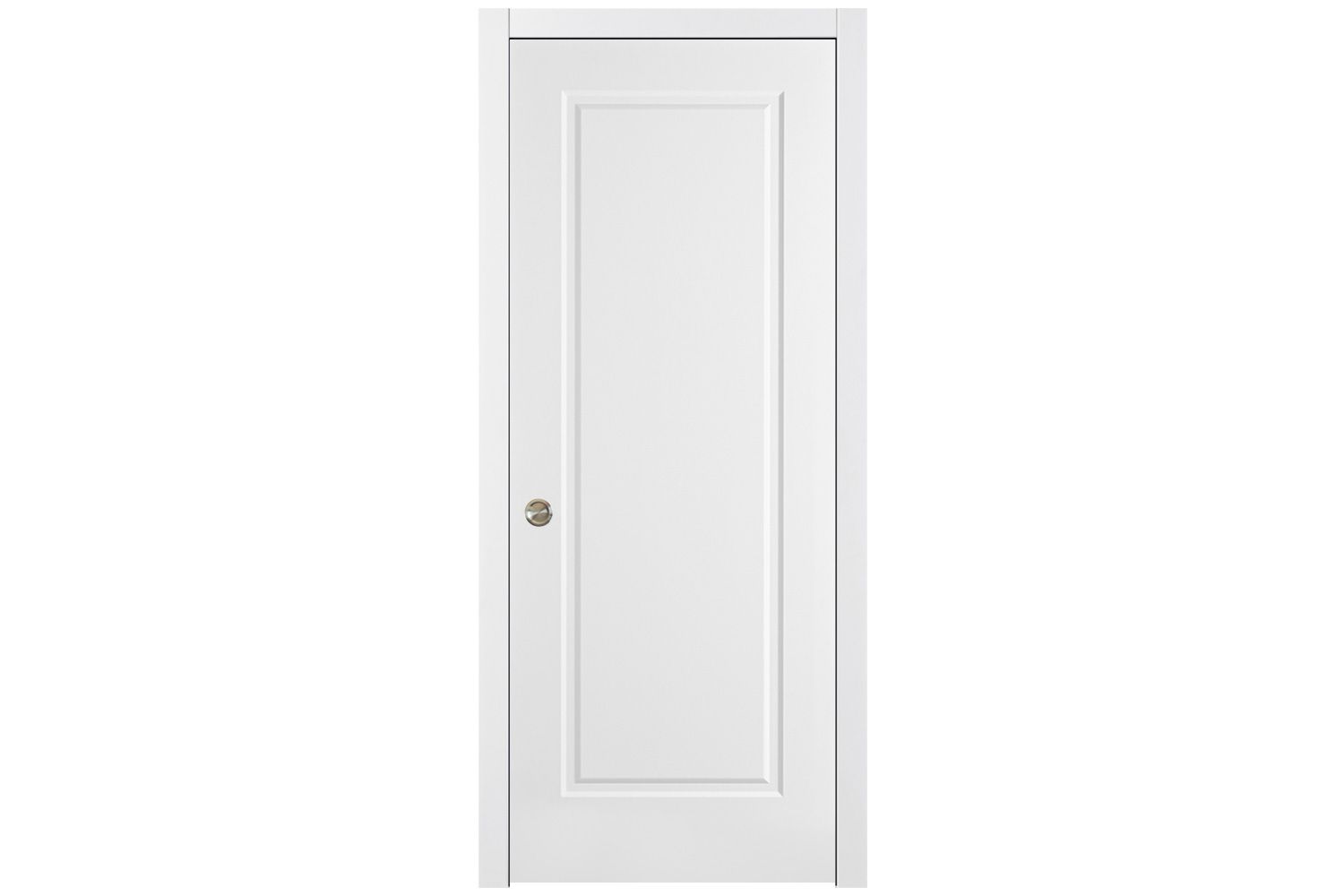 Nova 1 Panel Soft White Laminated Traditional Interior Door | Buy Doors ...