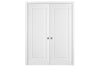 Nova 1 Panel Soft White Laminated Traditional Interior Door | Buy Doors Online
