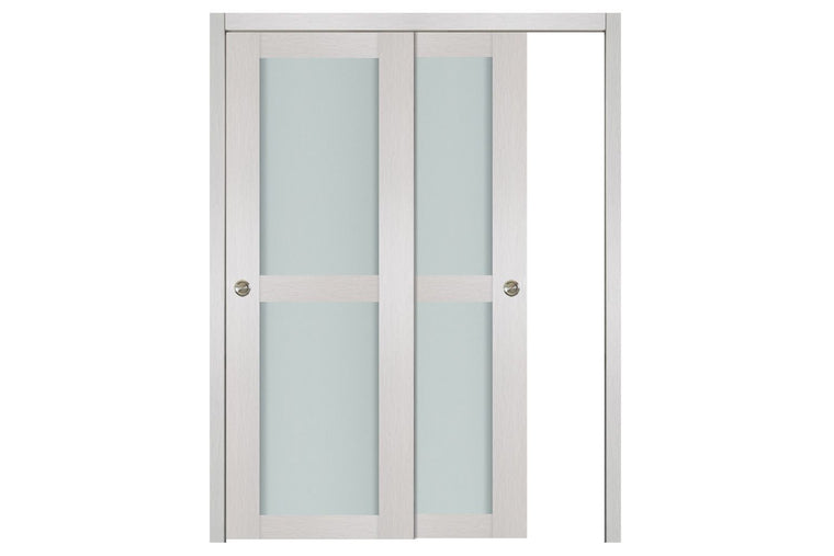 Nova 2 Lite White Wenge Wood Laminated Modern Interior Door | ByPass Door