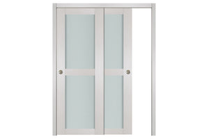 Nova 2 Lite White Wenge Wood Laminated Modern Interior Door | ByPass Door | Buy Doors Online