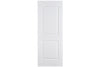 Nova 2 Panel Arched Soft White Laminated Traditional Interior Door | Barn Door | Buy Doors Online