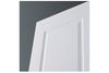 Nova 2 Panel Square Soft White Laminated Traditional interior Door | Barn Door | Buy Doors Online
