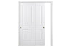 Nova 2 Panel Square Soft White Laminated Traditional interior Door | ByPass Door | Buy Doors Online